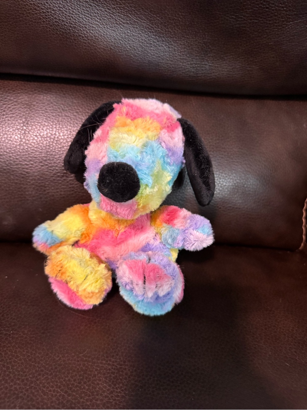 Plush Rainbow Snoopy Multicolor